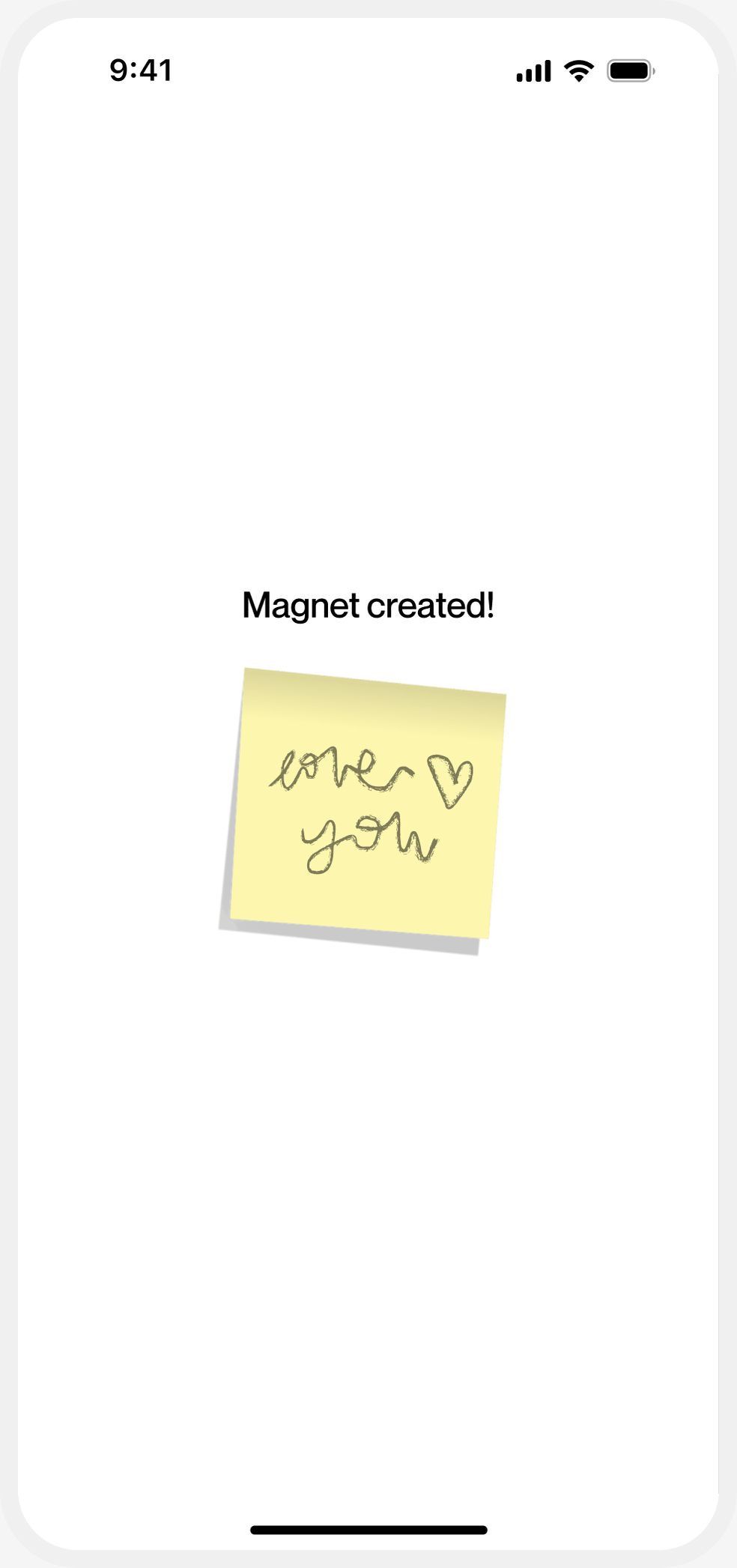 Magnets creating — Magnet created