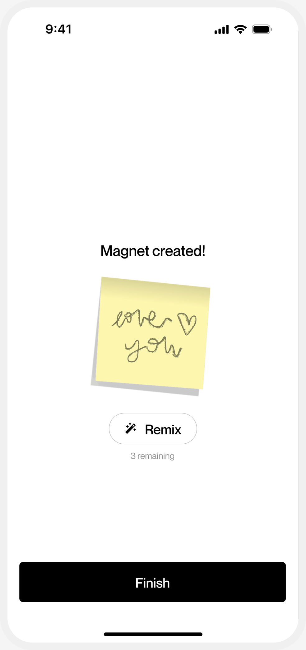 Magnets creating — Magnet created with remix option