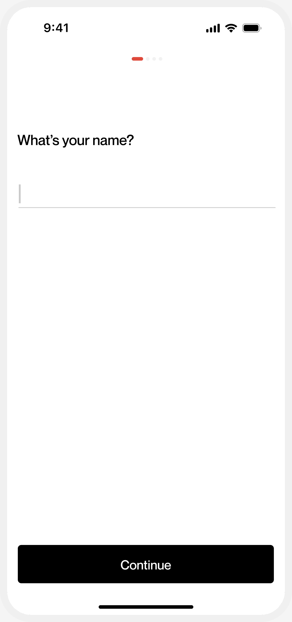 Magnets onboarding — What's your name?