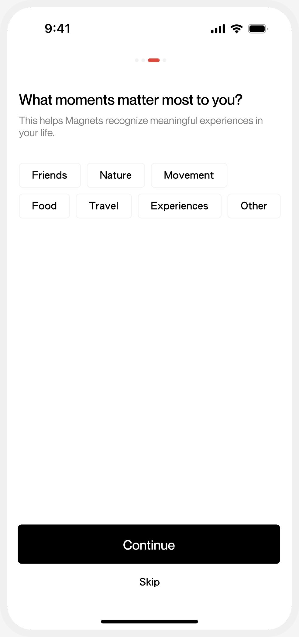 Magnets onboarding — What moments matter most to you?