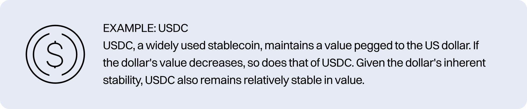 USDC stablecoin example